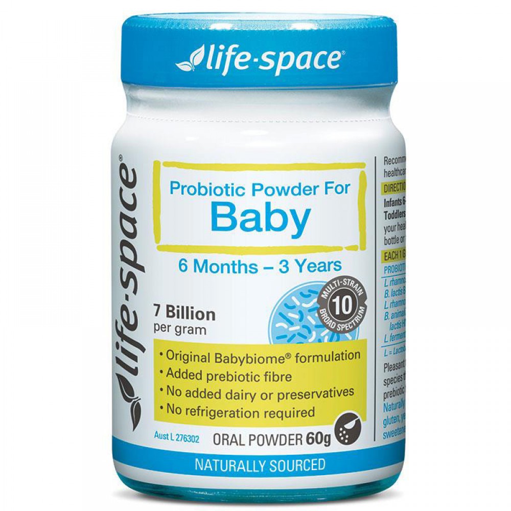 Life Space 婴幼儿专用益生菌粉 6个月至3岁适用 澳纽最畅销益生菌产品 Probiotic Powder for Baby 60g Life Space 婴幼儿专用益生菌粉 6个月至3岁适用 澳纽最畅销益生菌产品 Probiotic Powder for Baby 60g