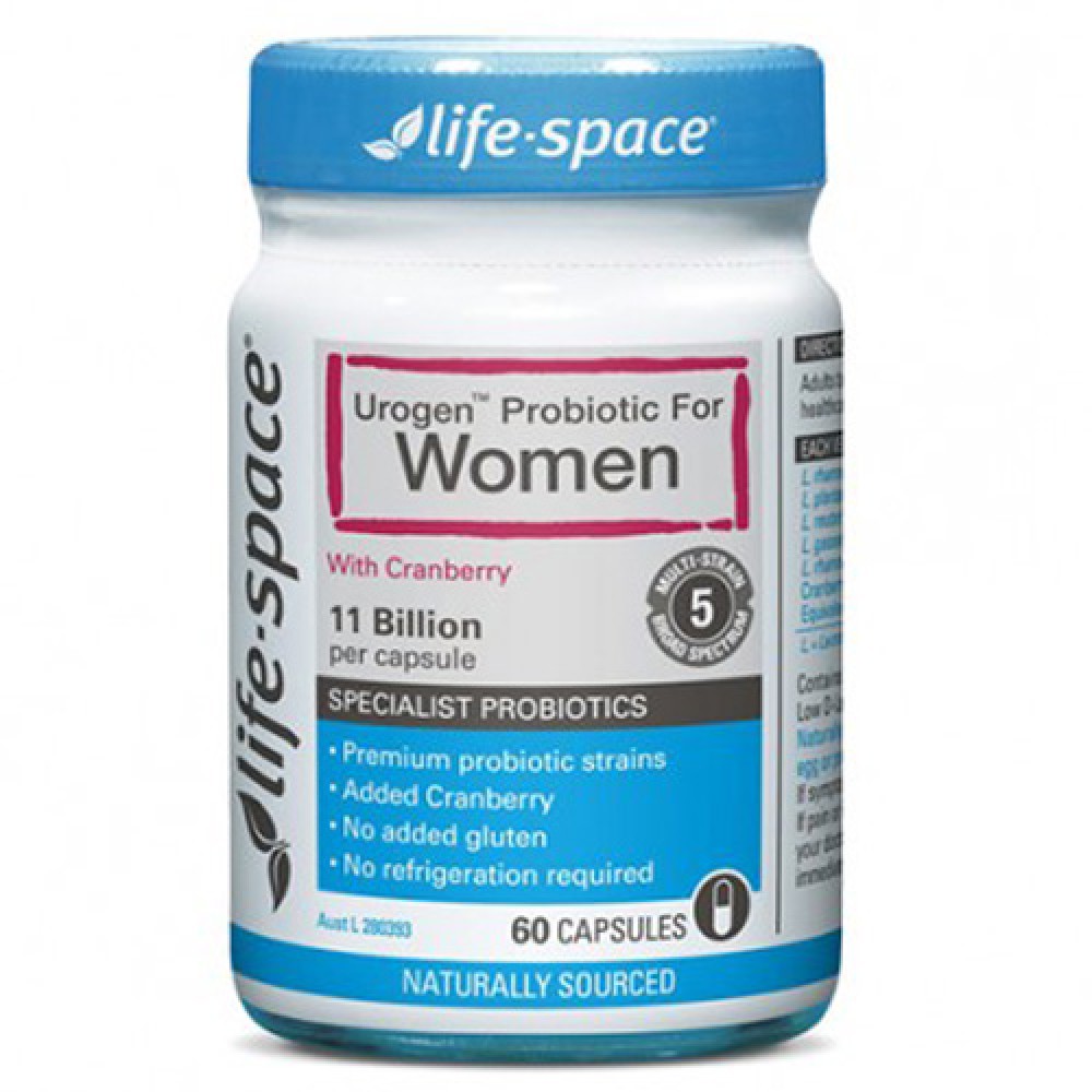 Life Space 女士专用益生菌胶囊60粒 添加蔓越莓精华 澳纽最畅销益生菌产品 Urogen Probiotic for Women 60s Life Space 女士专用益生菌胶囊60粒 添加蔓越莓精华 澳纽最畅销益生菌产品 Urogen Probiotic for Women 60s
