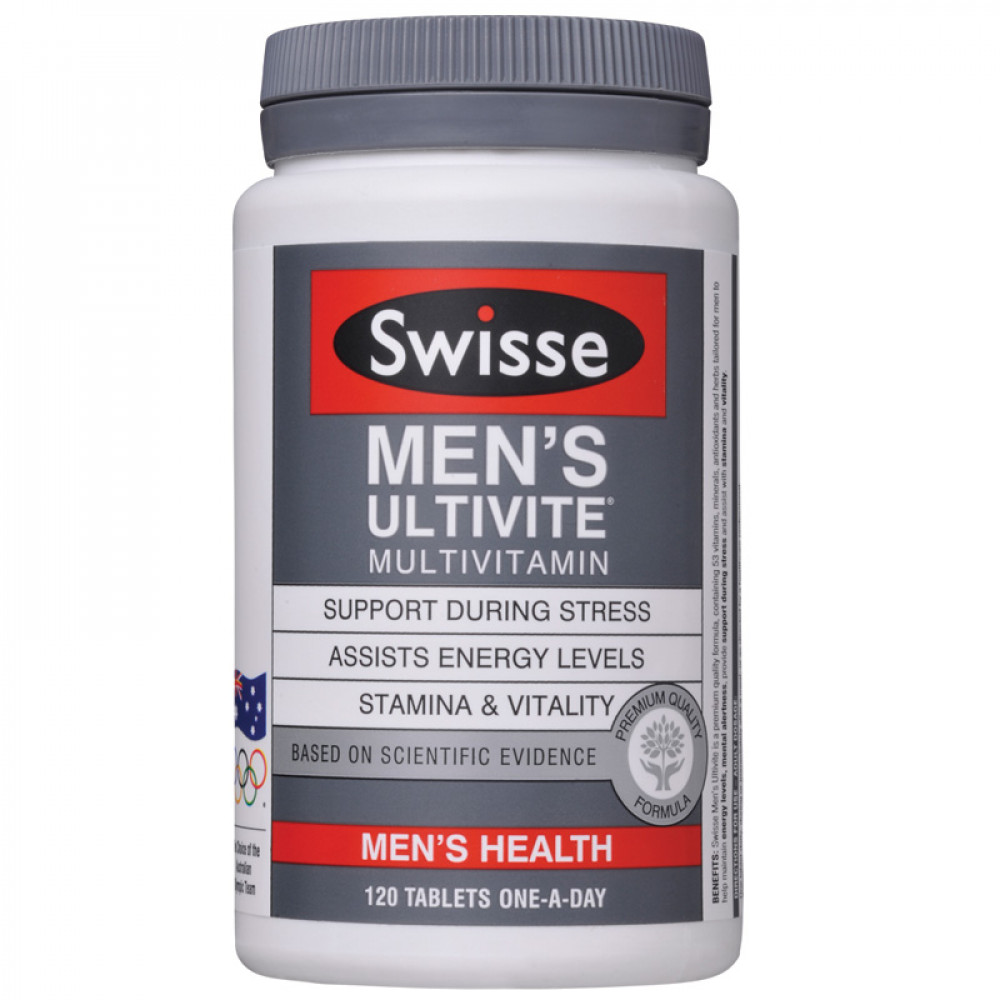 澳洲 Swisse男士复合维生素120粒 全面支持活力男性 Swisse Men's Ultivite Formula-1 120s 澳洲 Swisse男士复合维生素120粒 全面支持活力男性 Swisse Men's Ultivite Formula-1 120s