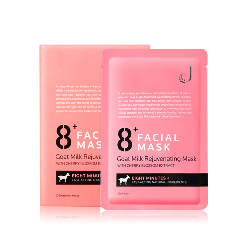 21天还原粉嫩婴儿肌 jema rose 8  minutes goat milk facial mask