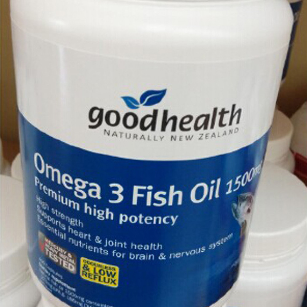 好健康 深海鱼油1500毫克400粒 高含量保护心脑血管 Good Health Omega3 Fish Oil 1500mg 400cap 好健康 深海鱼油1500毫克400粒 高含量保护心脑血管 Good Health Omega3 Fish Oil 1500mg 400cap
