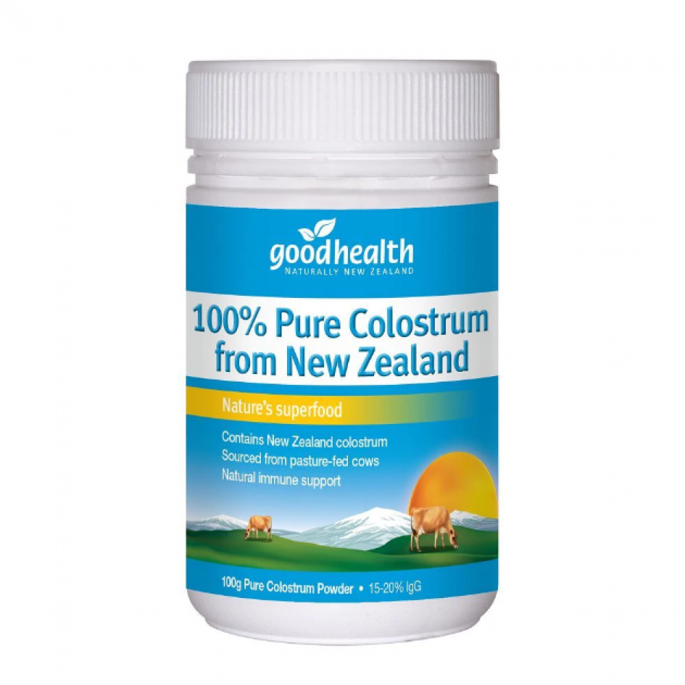 好健康 100%纯牛初乳粉 增强免疫力 Good Health Pure Colostrum from New Zealand 100g 好健康 100%纯牛初乳粉 增强免疫力 Good Health Pure Colostrum from New Zealand 100g
