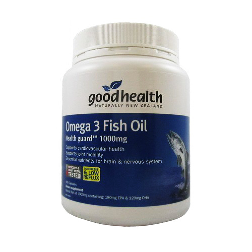 好健康 深海鱼油1000mg 400粒 营养大脑保护心脏 Good Health Omega3 Fish Oil 400s 好健康 深海鱼油1000mg 400粒 营养大脑保护心脏 Good Health Omega3 Fish Oil 400s