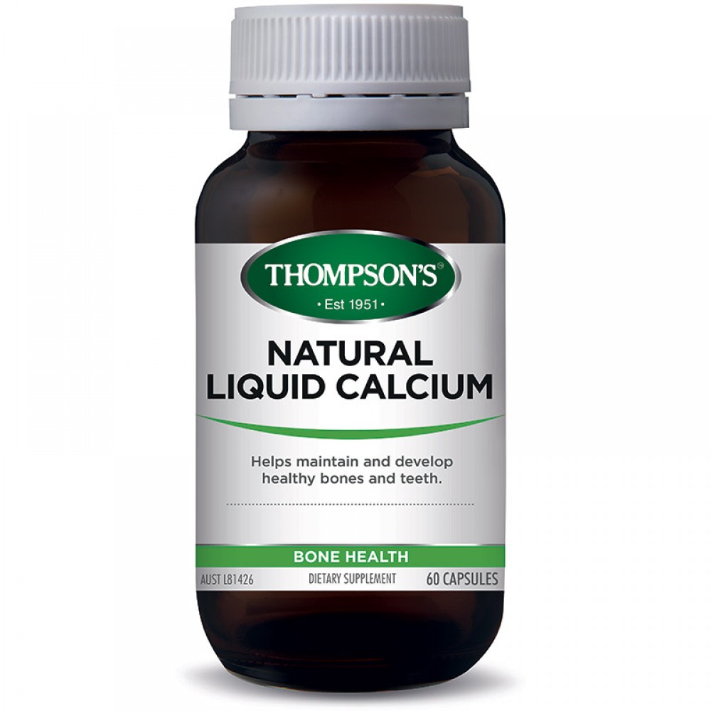 汤普森 天然液体钙60粒 天然钙质更易吸收 Thompson's Liquid Calcium 60s 汤普森 天然液体钙60粒 天然钙质更易吸收 Thompson's Liquid Calcium 60s