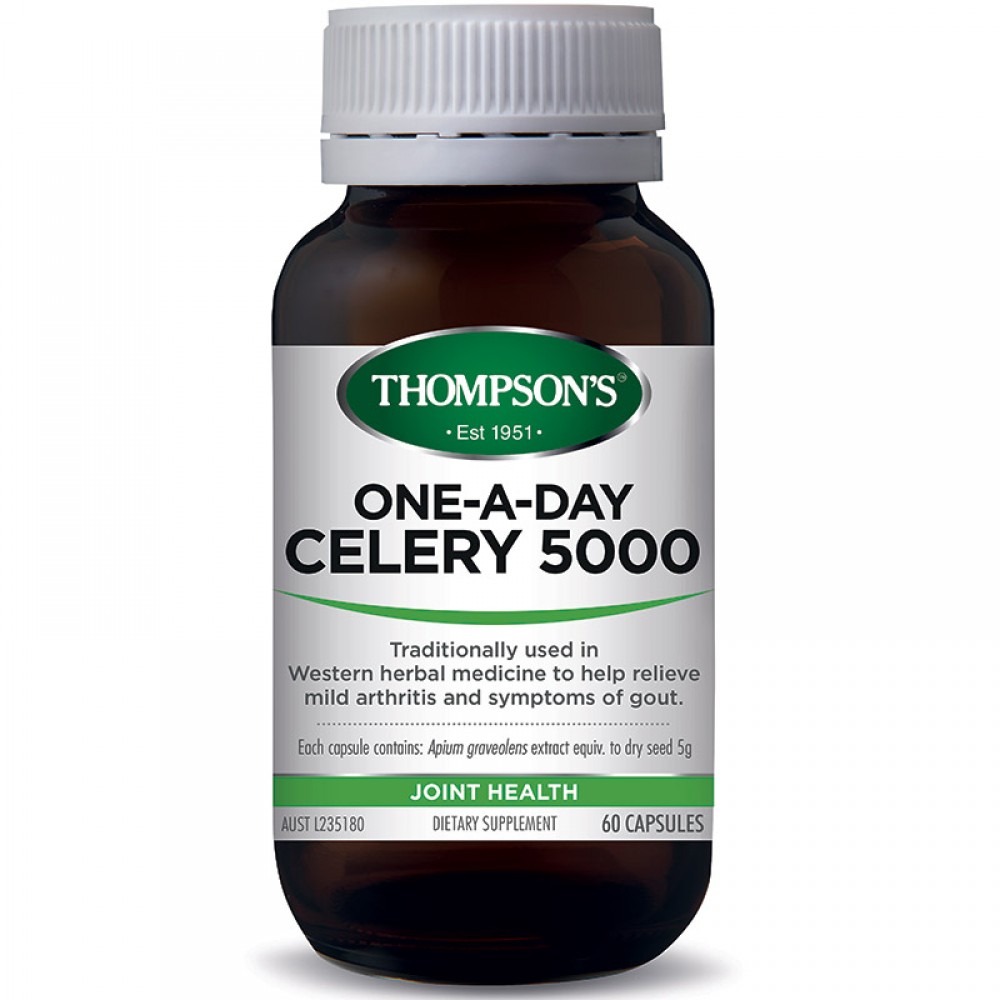 汤普森 芹菜精华5000毫克60粒 口碑之王 痛风克星控制尿酸水平 Thompson's Celery 5000 60s 汤普森 芹菜精华5000毫克60粒 口碑之王 痛风克星控制尿酸水平 Thompson's Celery 5000 60s