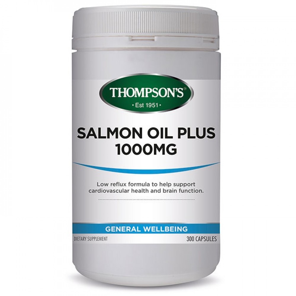 汤普森 三文鱼油1000毫克300粒 降血脂血压胆固醇 Thompson's Omega3 Salmon Oil 1000mg 300s 汤普森 三文鱼油1000毫克300粒 降血脂血压胆固醇 Thompson's Omega3 Salmon Oil 1000mg 300s
