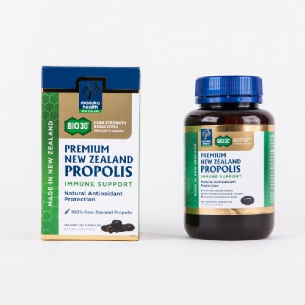 Manuka Health蜜纽康 BIO30蜂胶胶囊 180粒 增强体质降血糖防肿瘤 BIO30 Premium New Zealand Propolis 180s Manuka Health蜜纽康 BIO30蜂胶胶囊 180粒 增强体质降血糖防肿瘤 BIO30 Premium New Zealand Propolis 180s