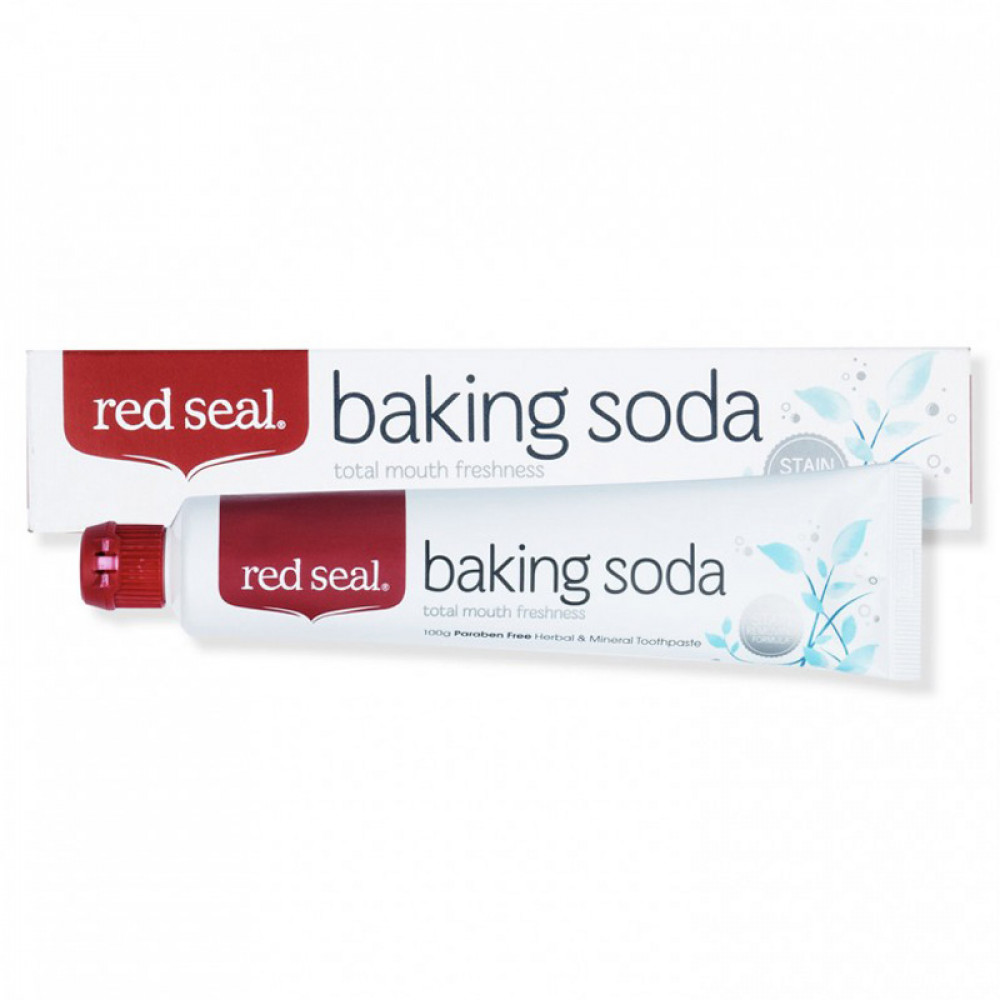 红印 天然牙膏小苏打牙膏 全面清洁双倍亮白 畅销全球 Red Seal Baking Soda 100g 红印 天然牙膏小苏打牙膏 全面清洁双倍亮白 畅销全球 Red Seal Baking Soda 100g