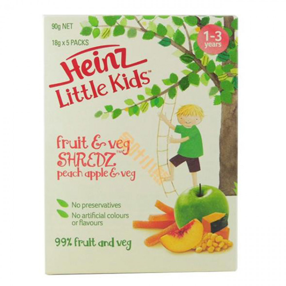 亨氏蔬果条1-3岁适宜 让孩子吃蔬果做零食 设计精巧方便携带 Heinz Little Kids Fruit & Veg 90g 亨氏蔬果条1-3岁适宜 让孩子吃蔬果做零食 设计精巧方便携带 Heinz Little Kids Fruit & Veg 90g
