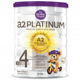 白金A2 PLATINUM婴幼儿奶粉4段 新西兰高端产品 六罐包邮税 A2 PLATINUM Premium Junior Milk Drink 900g