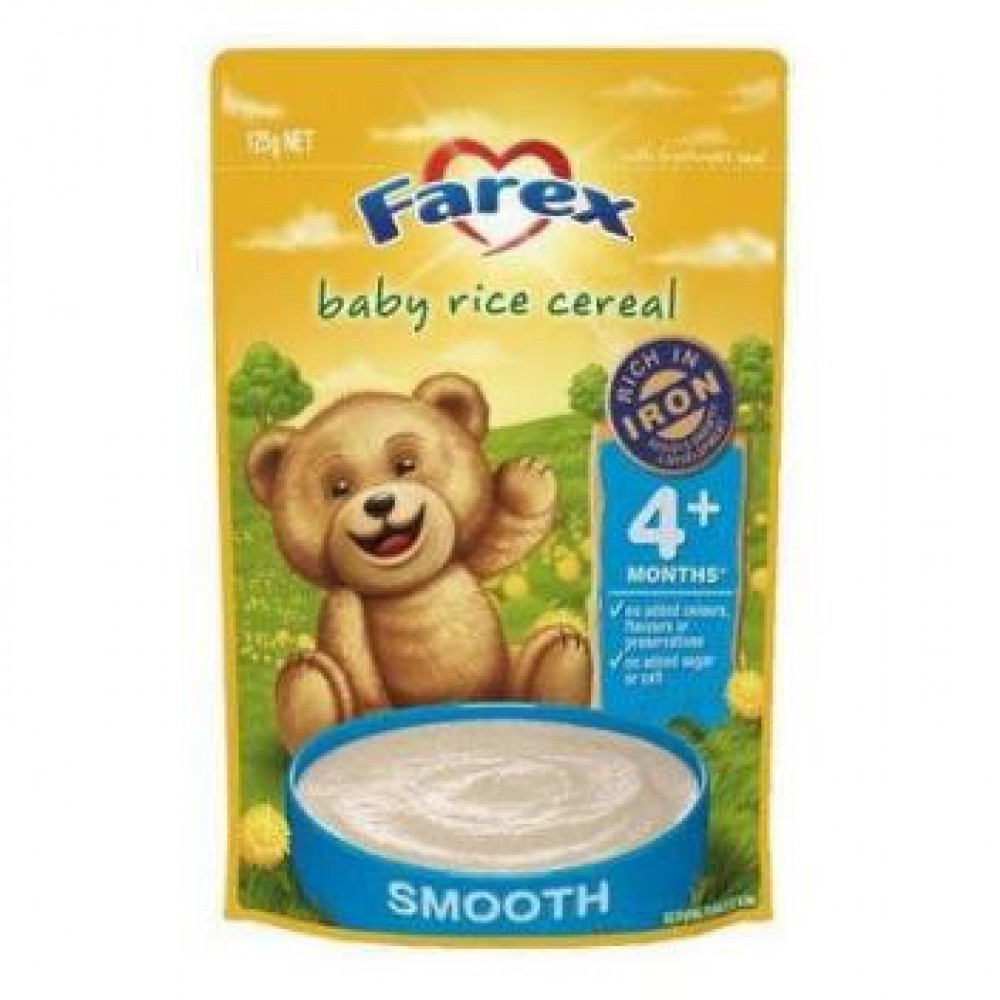Farex婴儿营养米粉4个月以上 高铁无糖低敏配方 密封拉链 Baby Rice Cereal 4 months+ 125g Farex婴儿营养米粉4个月以上 高铁无糖低敏配方 密封拉链 Baby Rice Cereal 4 months+ 125g