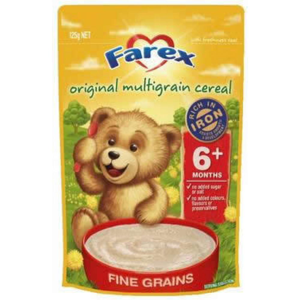 Farex婴儿营养米粉6个月以上 高铁无糖低敏配方 密封拉链 Organic Multigrain Cereal 6 months+ 125g Farex婴儿营养米粉6个月以上 高铁无糖低敏配方 密封拉链 Organic Multigrain Cereal 6 months+ 125g