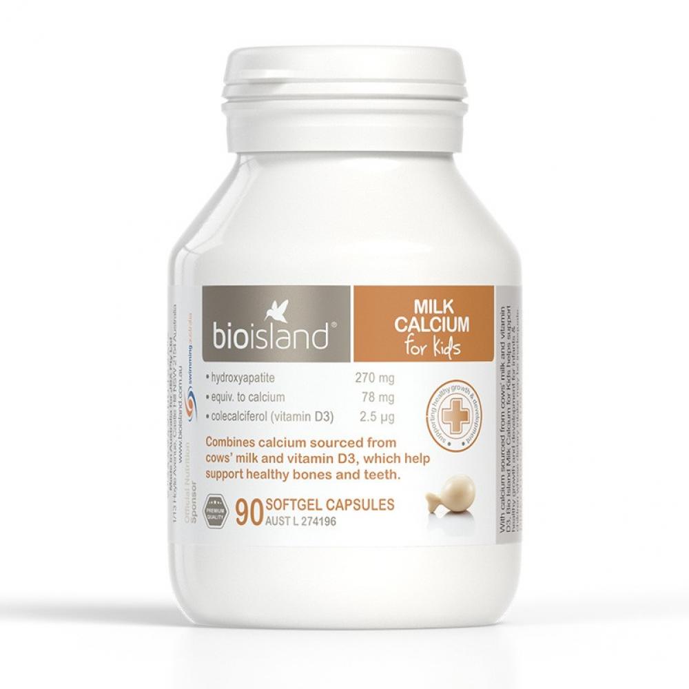 Bioisland婴幼儿天然乳钙/液体钙90粒 专为宝宝设计 促进发育容易吸收 Bioisland Milk Calcium 90s Bioisland婴幼儿天然乳钙/液体钙90粒 专为宝宝设计 促进发育容易吸收 Bioisland Milk Calcium 90s