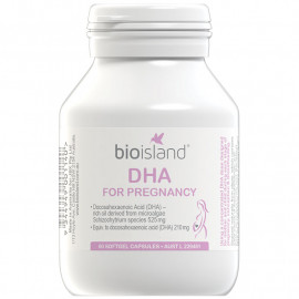 澳洲 Bioisland孕妇专用DHA胶囊60粒 助长大脑与眼睛发育宝宝聪明更健康 DHA for Pregnancy 60s