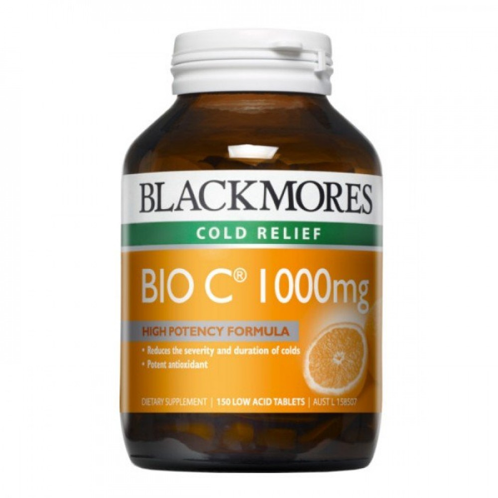 Blackmores 活性高含量维生素C 150粒 抗氧化提高免疫力 Blackmores Bio C 1000mg 150s Blackmores 活性高含量维生素C 150粒 抗氧化提高免疫力 Blackmores Bio C 1000mg 150s