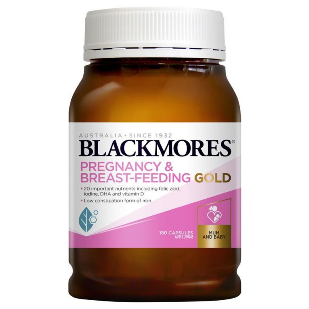 Blackmores孕妇黄金素180粒 补充孕期哺乳期营养素 爱自己爱宝宝 Blackmores Preganacy & Breast-feeding Gold 180s