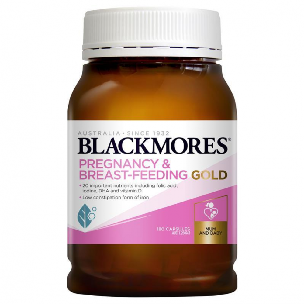 Blackmores孕妇黄金素180粒 补充孕期哺乳期营养素 爱自己爱宝宝 Blackmores Preganacy & Breast-feeding Gold 180s Blackmores孕妇黄金素180粒 补充孕期哺乳期营养素 爱自己爱宝宝 Blackmores Preganacy & Breast-feeding Gold 180s