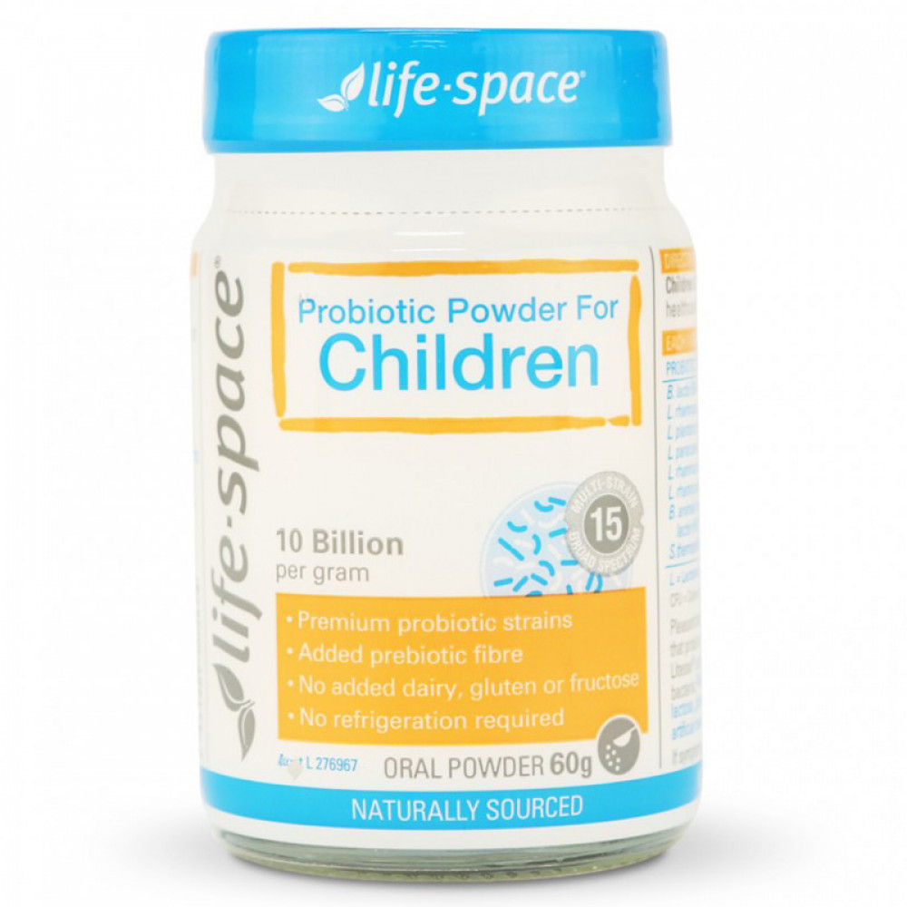 Life Space 儿童专用益生菌粉60克 适合3-12岁孩子  Probiotic Powder For Children 60g
