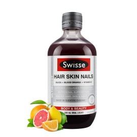 澳洲 Swisse液体胶原蛋白 含血橙成分 美容养颜 哺乳期及孕期适用Swisse Hair Skin Nails 500ml