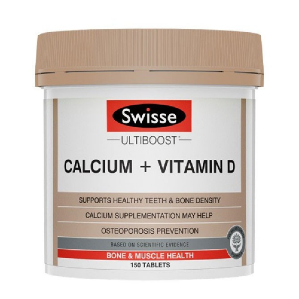 Swisse维生素D钙片150粒 强壮骨骼防止钙质流失 Swisse Ultiboost Calcium + Vitamin D 150s
