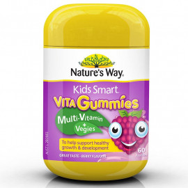 佳思敏儿童综合维生素+蔬菜软糖60粒 给偏食娃娃均衡营养 Kids Smart Gummies Multi-Vitamin + Vegies  60s