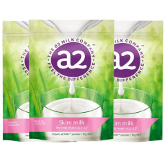 A2脱脂高钙奶粉 三袋包邮链接 3岁以上适用 感受不一样的香醇 A2 Instant Milk Skim Powder 1kg*3