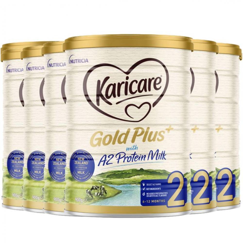 Karicare可瑞康金装A2系列婴幼儿奶粉2段 全新升级配方 新西兰百年品牌 六罐包邮税约三周到 Karicare Gold Plus with A2 Protein 2
