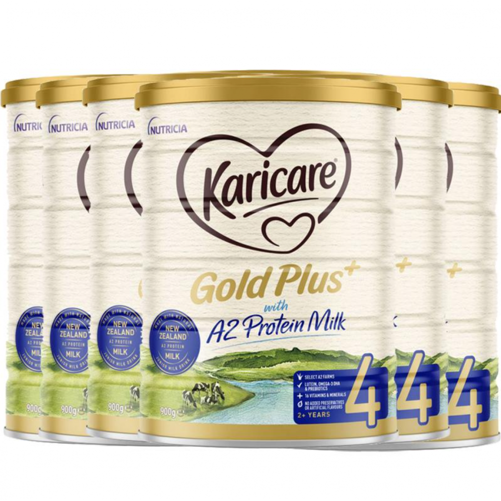 Karicare可瑞康金装A2系列婴幼儿奶粉4段 全新升级配方 新西兰百年品牌 六罐包邮税 Karicare Gold Plus with A2 Protein 4