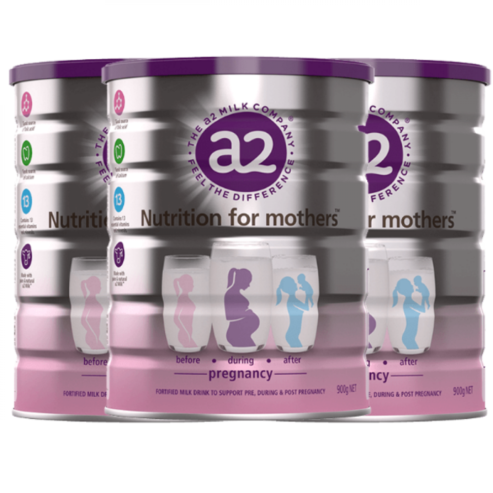 白金A2 孕妇配方奶粉 三罐包邮 备孕怀孕及哺乳期适用 A2 Pregnancy Formula Nutrition for Mother 900g*3