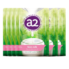 A2脱脂高钙奶粉 六袋包邮 3岁以上适用 感受不一样的香醇 A2 Instant Milk Skim Powder 1kg*6