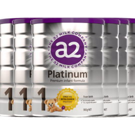 白金A2 PLATINUM婴幼儿奶粉1段 初生儿适用 新西兰直邮 六罐包邮税 A2 PLATINUM Premium Infant Formula 900g*6