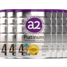 白金A2 PLATINUM婴幼儿奶粉4段 3岁以上适用 新西兰直邮 六罐包邮税 A2 PLATINUM Premium Junior Milk Drink 900g*6