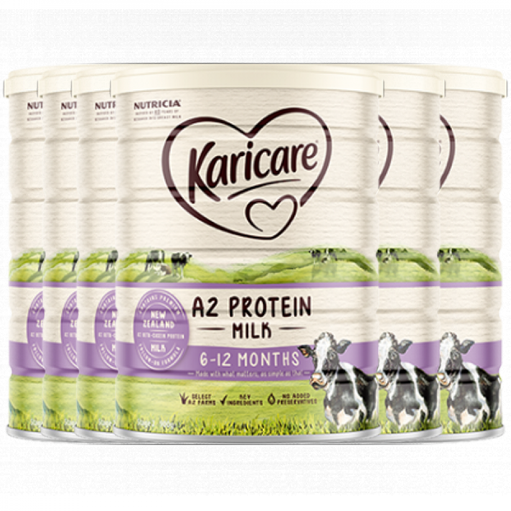 Karicare 可瑞康A2蛋白婴儿配方奶粉2段 6-12个月适用 新西兰直邮 六罐包邮税 A2 Protein Milk 6-12 Months 900g*6 Karicare 可瑞康A2蛋白婴儿配方奶粉2段 6-12个月适用 新西兰直邮 六罐包邮税 A2 Protein Milk 6-12 Months 900g*6