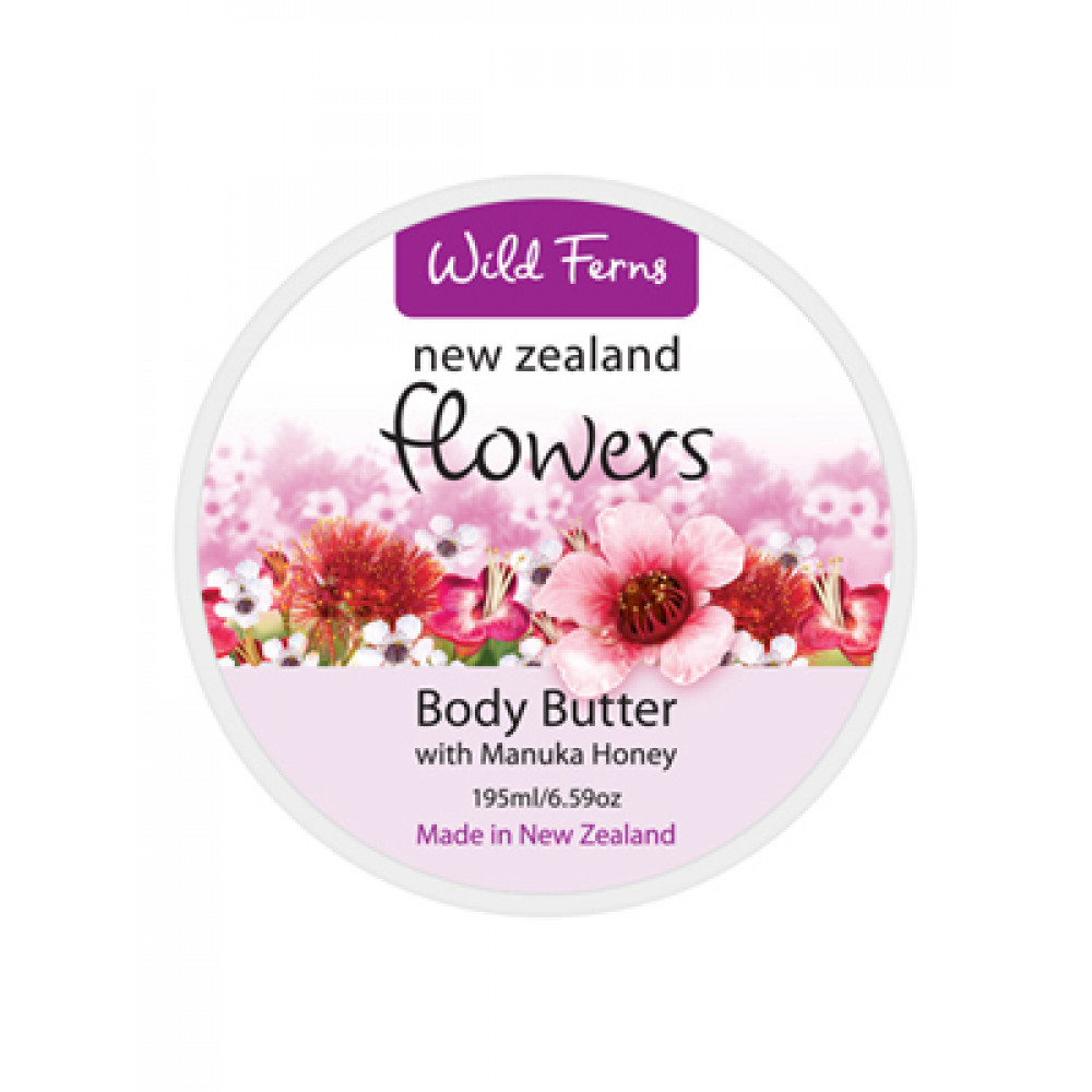 Wild Ferns百花蜂蜜身体滋润霜 Flowers Body Butter with Manuka Honey 195ml