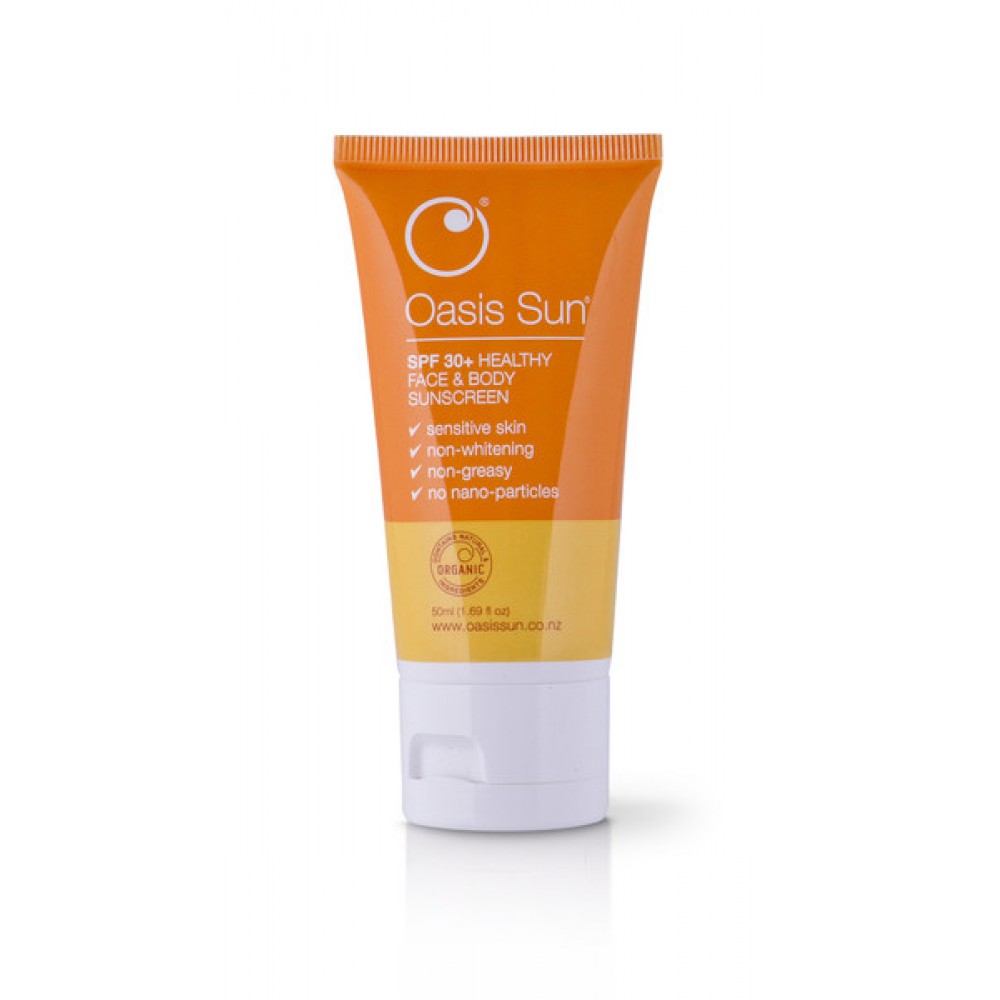 Oasis Sun天然防晒霜SPF30 敏感肌肤/6个月以上宝宝至全家适用 新西兰最佳防晒产品 50ml轻便随身装 Oasis Sun天然防晒霜SPF30 敏感肌肤/6个月以上宝宝至全家适用 新西兰最佳防晒产品 50ml轻便随身装