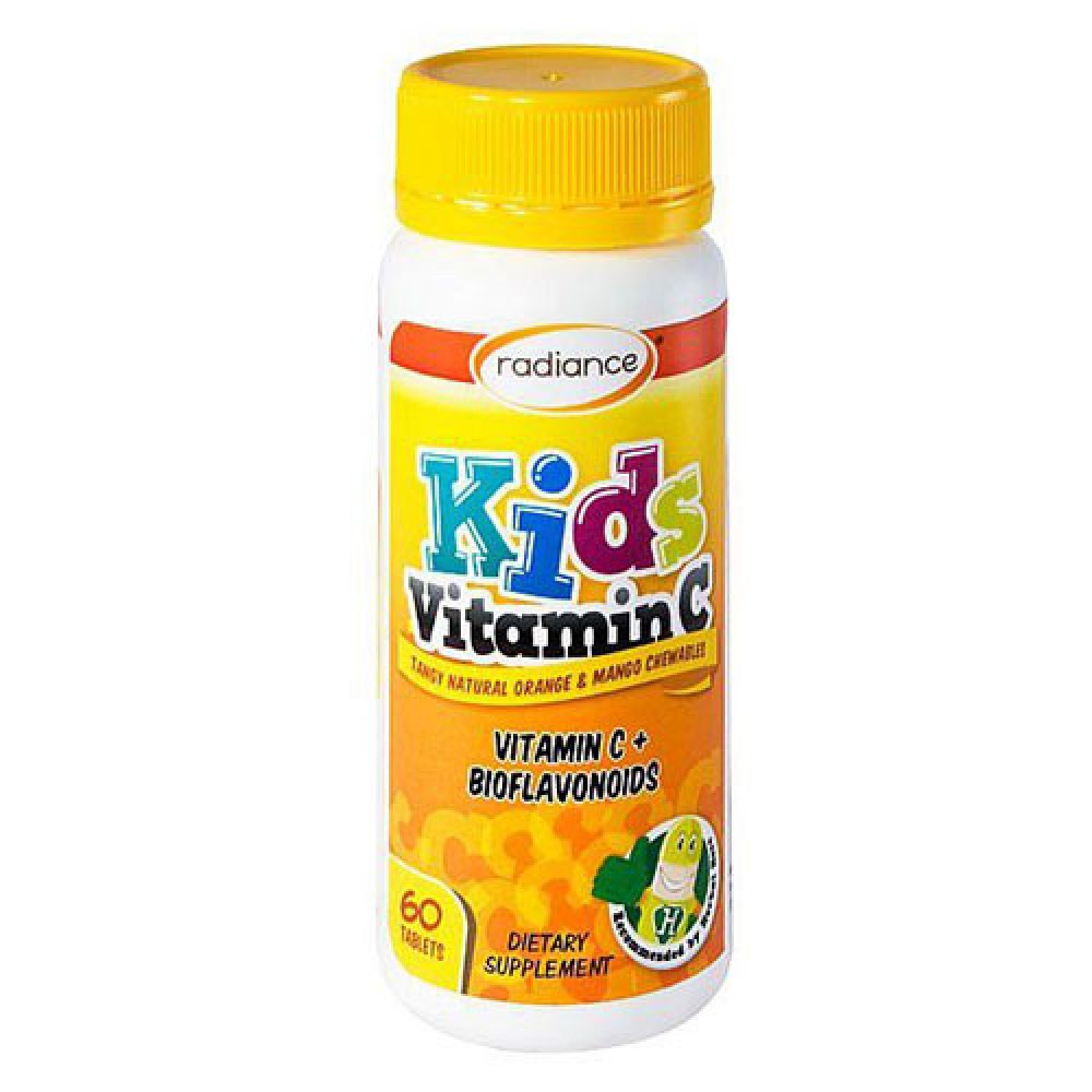 Radiance儿童维生素C咀嚼片60粒 2岁以上适用 预防感冒增强免疫力 Kids Vitamin C 60s Radiance儿童维生素C咀嚼片60粒 2岁以上适用 预防感冒增强免疫力 Kids Vitamin C 60s
