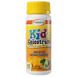 Radiance儿童牛初乳咀嚼片60粒 2岁以上适用 增强体质促进发育 天然奶香味道好 Kids Colostrum 60s