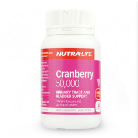 纽乐 蔓越莓精华胶囊100粒 含量最高 泌尿系统保健呵护女性健康 Nutralife Cranberry 50000 100s