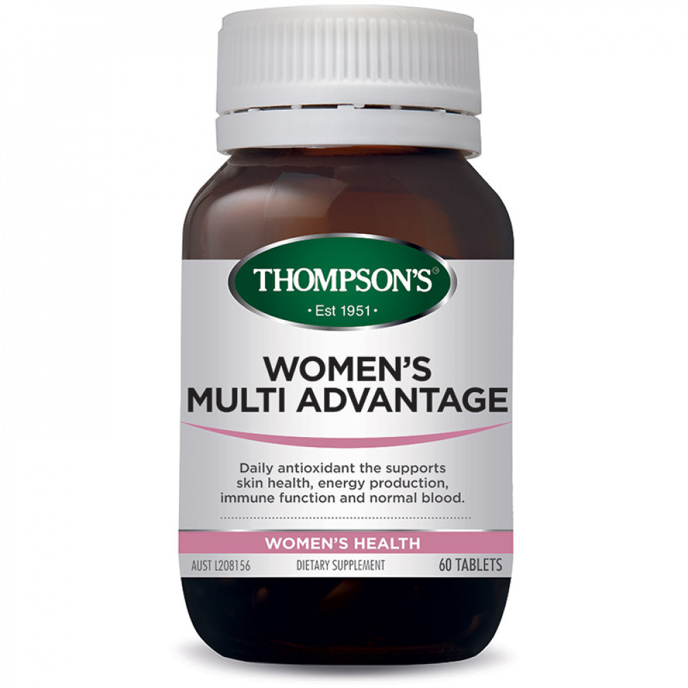 汤普森 女性综合维生素矿物质60粒 均衡补充关爱女性健康 Thompson's Women's Multi Advantage 60s
