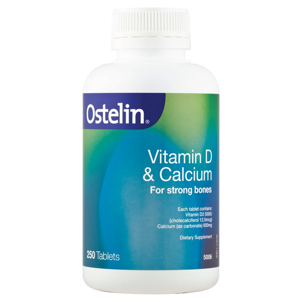 Ostelin成人维生素D+钙片250粒 家庭补钙专家 天然安全高效吸收 Ostelin Vitamin D & Calcium 250s Ostelin成人维生素D+钙片250粒 家庭补钙专家 天然安全高效吸收 Ostelin Vitamin D & Calcium 250s