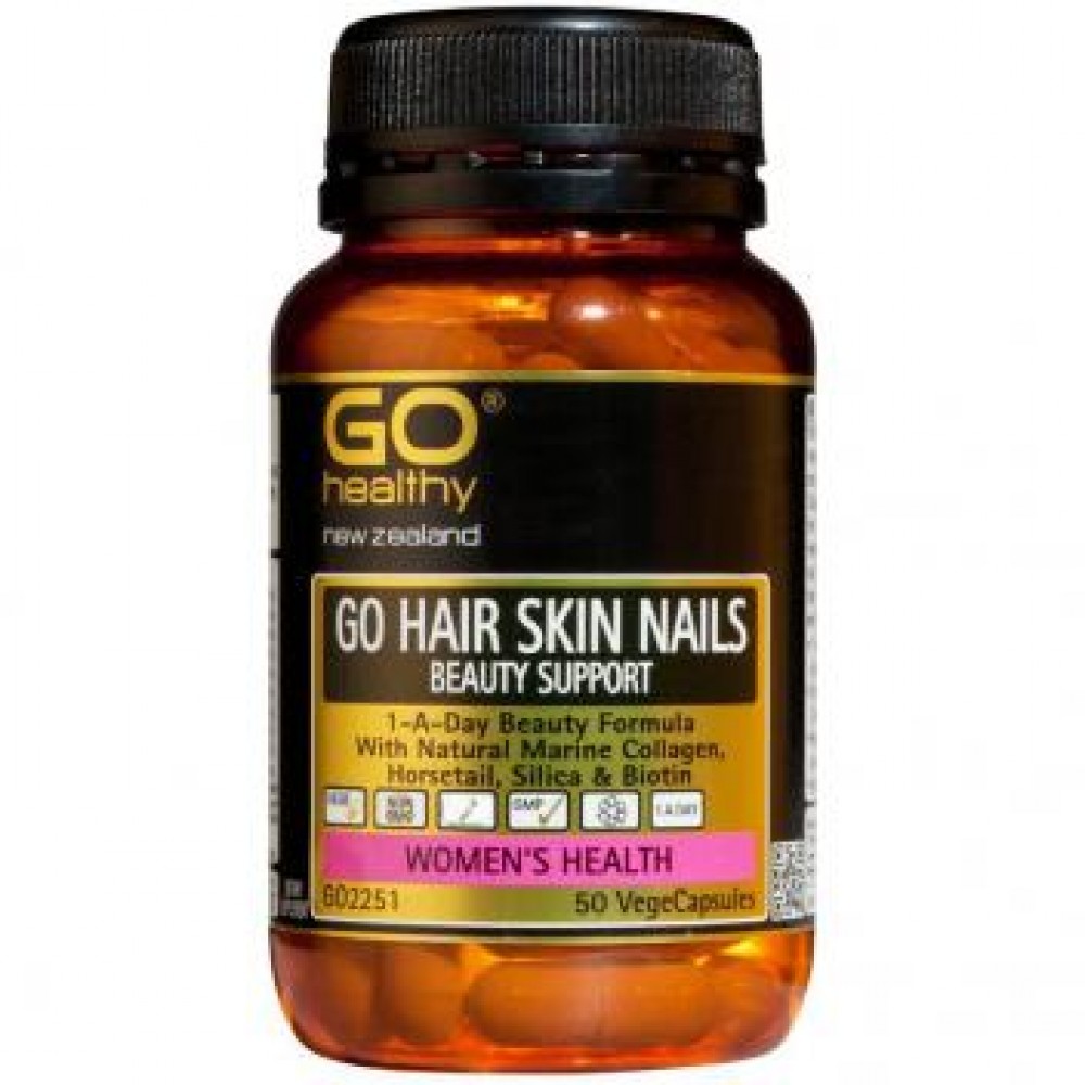 GO Healthy海洋胶原蛋白50粒 滋润肌肤美发护甲  GO Hair Skin Nails Beauty Support 50s