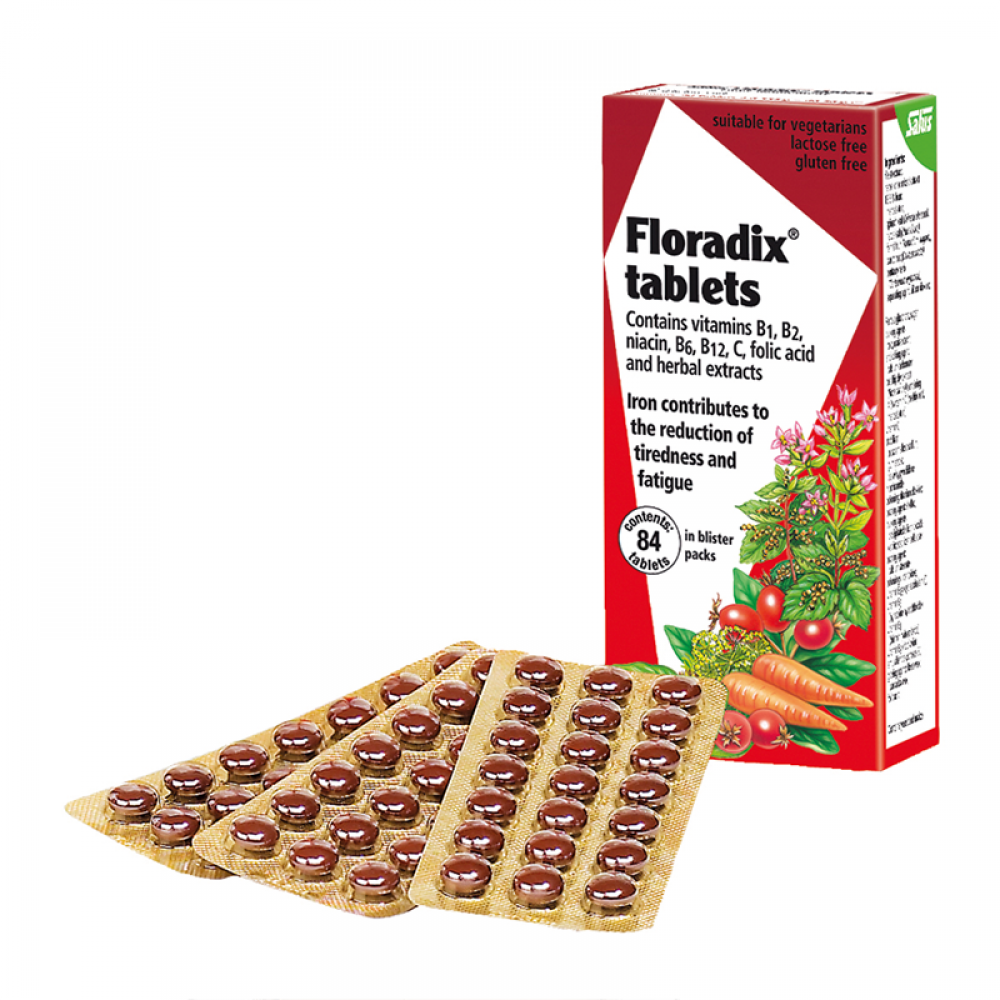 德国铁元片84粒 草本补血 方便携带 floradix tablets 84s