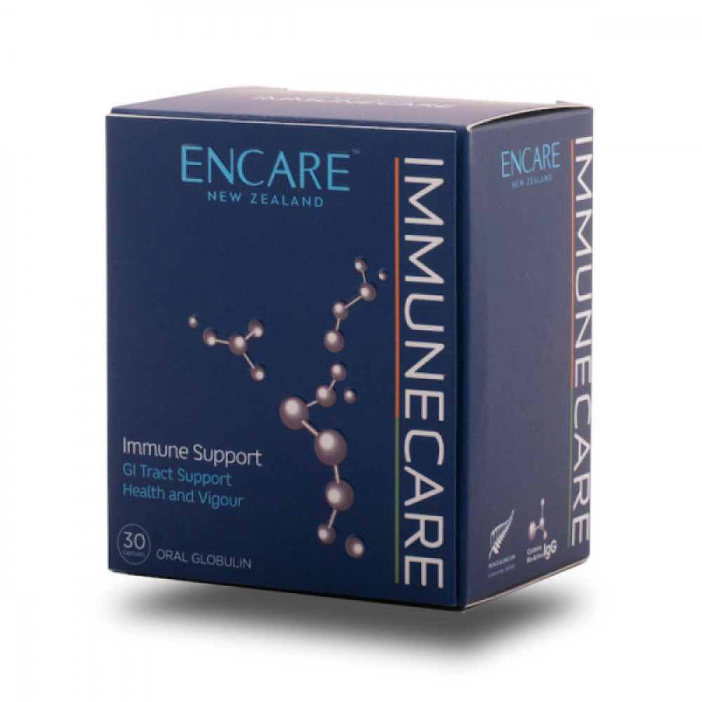 ENCARE 活性耳牛球蛋白胶囊30粒 新西兰权威 助力免疫力提升 3岁以上及成人适用 ENCARE IMMUNECARE Immune Support 30s ENCARE 活性耳牛球蛋白胶囊30粒 新西兰权威 助力免疫力提升 3岁以上及成人适用 ENCARE IMMUNECARE Immune Support 30s