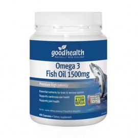 好健康 深海鱼油1500毫克400粒 高含量营养大脑保护心脏 Good Health Omega3 Fish Oil 1500mg 400s