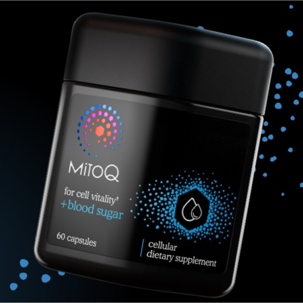 MitoQ 血糖平衡胶囊60粒 全新升级版衡糖胶囊 提高胰岛素敏感度 修复细胞管理体重 新西兰顶尖科技线粒体抗氧化技术 MitoQ Blood Sugar 60s
