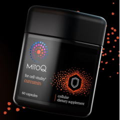 MitoQ 姜黄素胶囊60粒 全新升级版 革命性专利植物精华 消炎止痛增强免疫力 新西兰顶尖科技线粒体抗氧化技术 MitoQ Curcumin 60s