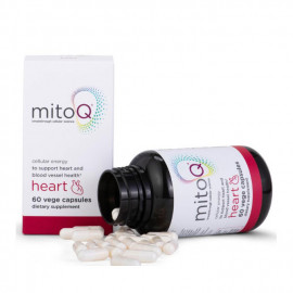 MitoQ 舒心胶囊60粒 赋能心脏年轻血管 寻回青春节拍 新西兰顶尖科技线粒体抗氧化技术 MitoQ Heart 60s