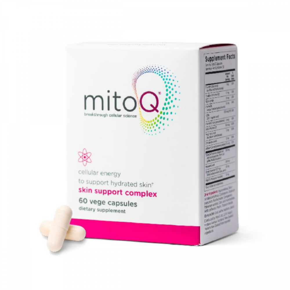 MitoQ 全能补水/胶原蛋白水润胶囊60粒 水光美肌吃出来 口服精华紧致抗皱 新西兰顶尖科技线粒体抗氧化技术 MitoQ Skin Support Complex 60s MitoQ 全能补水/胶原蛋白水润胶囊60粒 水光美肌吃出来 口服精华紧致抗皱 新西兰顶尖科技线粒体抗氧化技术 MitoQ Skin Support Complex 60s