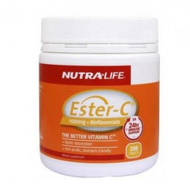 纽乐 酯化维生素C 1000毫克200粒 非一般的长效维C Nutralife Ester-C 1000mg+Bioflavonoids 200s