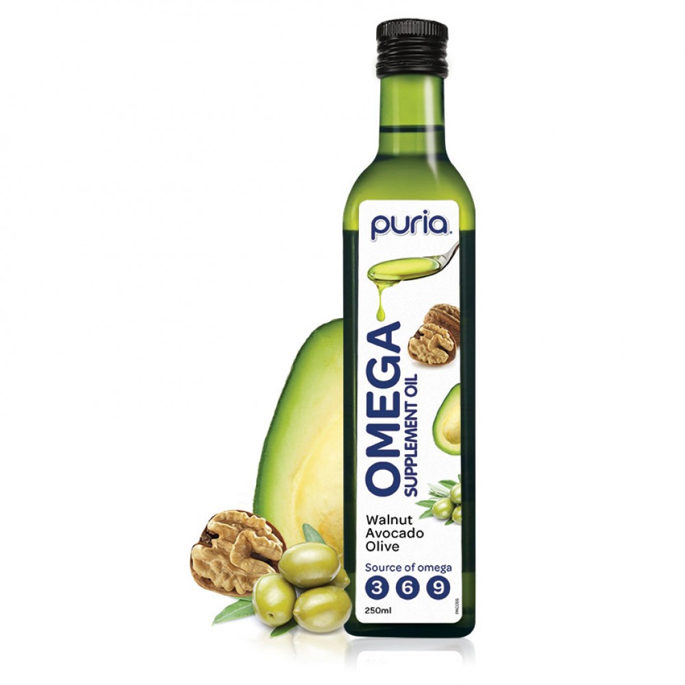 ml核桃油鳄梨油橄榄油黄金配比孕妇及婴幼儿皆宜puriaomegaoil250ml